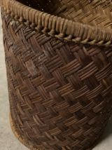Corbeille à papier en rotin
