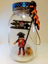 Lampe Playmobil lanterne pirate, veilleuse fibustier