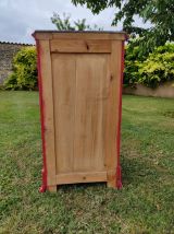 Table de chevet bois et marbre début XXème