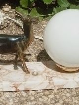 lampe a poser sur socle marbre ,vintage