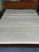 Canapé lit vintage 3 places velours