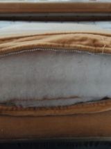 Canapé lit vintage 3 places velours