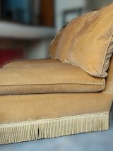 Canapé lit vintage 3 places velours