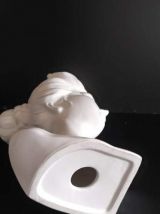 buste femme en céramique blanche