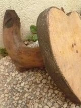 patère en bois sur ecusson,vintage