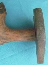 patère en bois sur ecusson,vintage