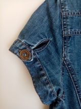 Robe en jeans à manches courtes, taille S ou M