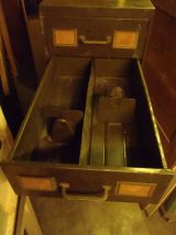 Classeur 5 tiroirs ex armée meuble industriel vers 1940.