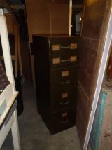 Classeur 5 tiroirs ex armée meuble industriel vers 1940.