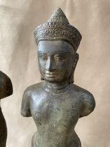 Paire de bronzes khmers
