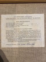 Huile sur toile « Les Roses Blanches » de Guy Pennamen