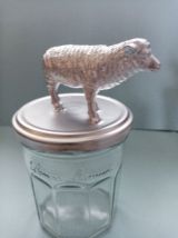 Bocaux animaux argentés, rangement et décoration