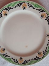 Assiettes plates Sarreguemines 