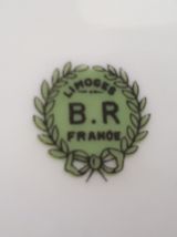 Tasse à chocolat bleu de Sèvres, porcelaine de Limoges