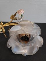 applique fleurs en bronze art déco