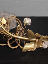 applique fleurs en bronze art déco