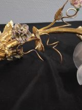 applique fleurs en bronze art déco