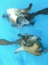 paire  de  bougeoirs  cygne, vintage