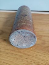 Bouteille soliflore en grès pyrité