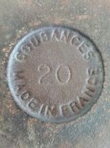 Cocotte vintage orange en fonte émaillée, Le Creuset