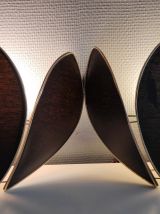 appliques murales noires et dorées