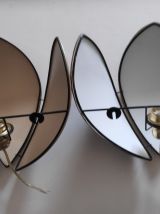 appliques murales noires et dorées