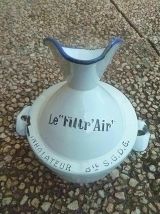 inhalateur filtr' air en  acier  émaillé vintage