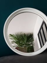 Miroir rond blanc Gilac 40cm