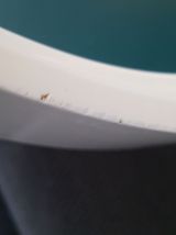 Miroir rond blanc Gilac 40cm