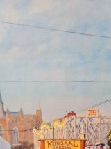 lithographie  kursaal 1920  los angeles signé  1996 dans bea