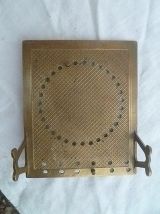 calendrier  en laiton , vintage