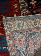 Tapis ancien Caucasien Azerbaijani Shirvan fait main, 1B491