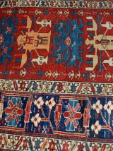 Tapis ancien Caucasien Azerbaijani Shirvan fait main, 1B491