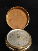 réveil de voyage Europa doré