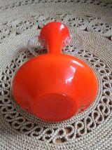 Joli vase en opaline orange (Italie) - Années 60 