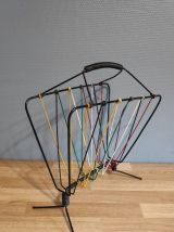 porte-revues scoubidou vintage