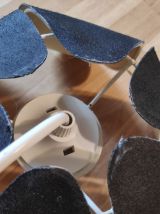 suspension 6 pétales de lotus noire