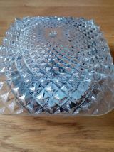 Applique ou plafonnier en verre moulé