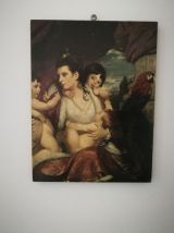 Petit cadre '' La mère et ses trois enfants 