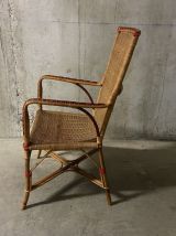 Fauteuil en rotin années 60