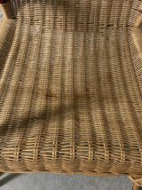 Fauteuil en rotin années 60