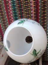 Lustre globe Pierrot  en opaline 