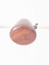 Theiere bouilloire vintage,métal et poignée en bois