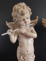 statuettes d'angelot à flûte