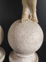 statuettes d'angelot à flûte