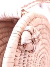 SAC PANIER Africain Rond ,en Raphia