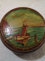 lot 3 boites bijoux bois peintes période 1950/60 