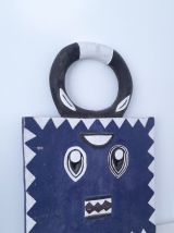 Masque Baoulé lunaire ou masque kplé kplé à cornes