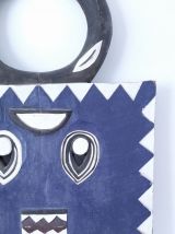 Masque Baoulé lunaire ou masque kplé kplé à cornes