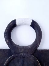 Masque Baoulé lunaire ou masque kplé kplé à cornes